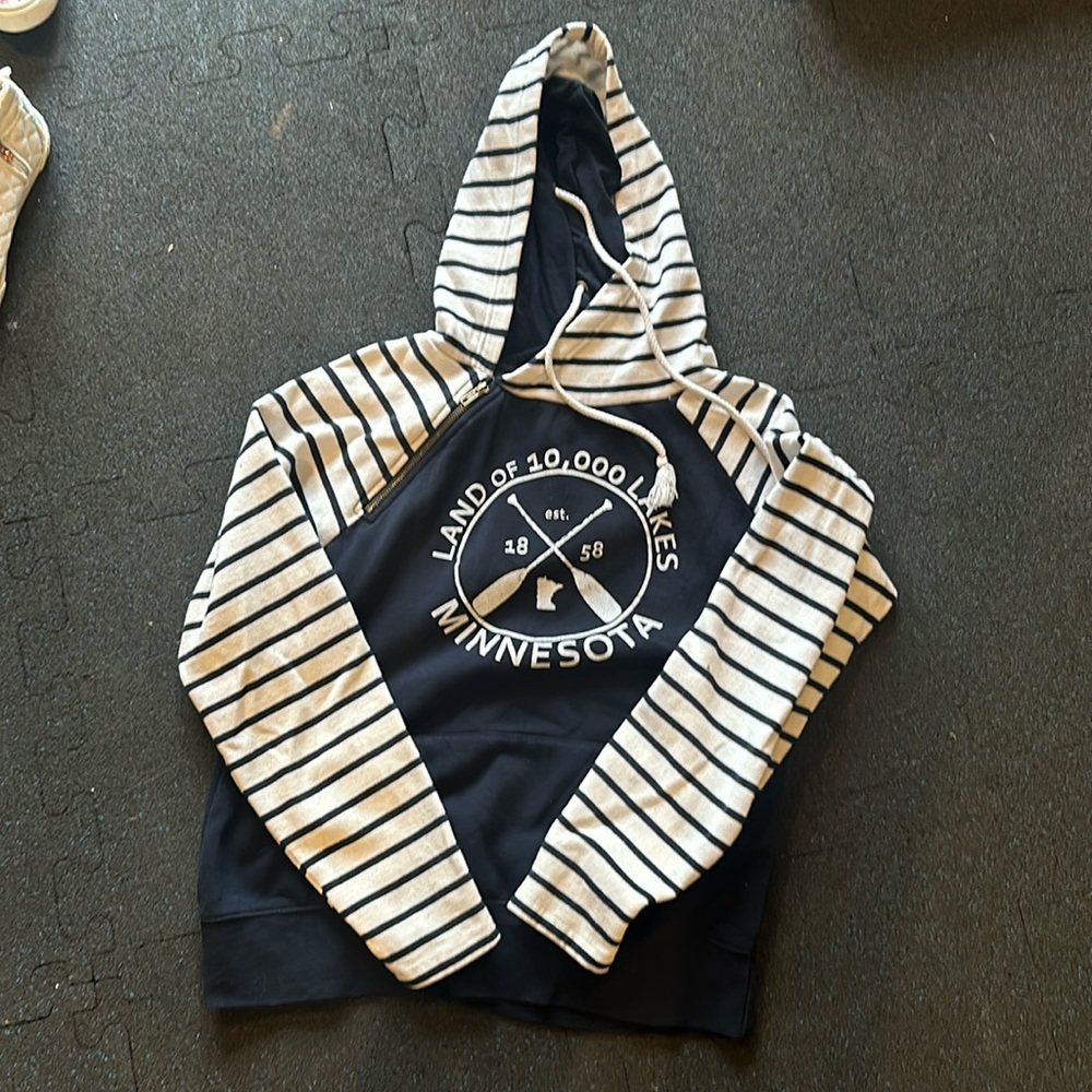Minnesota double hooded sweatshirt